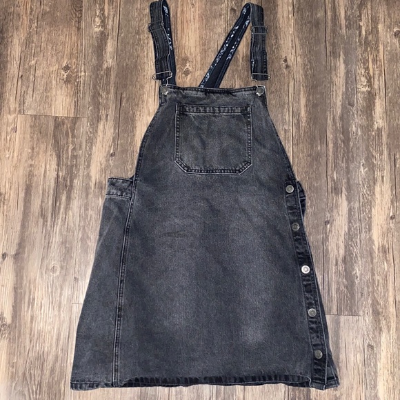 Free People overall Louise denim skirtall jumper - Picture 3 of 10